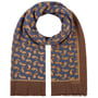 Fine Paisley Wool Scarf by Stetson brown-blue