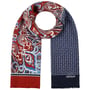Four Colours Paisley Wool Scarf by Stetson navy-red