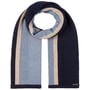 Merino Stripes Wool Scarf by Stetson blue-beige