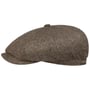 Hatteras Harridge Wool Flat Cap by Stetson beige