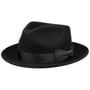 Hillsides Fedora Wool Felt Hat by Stetson black