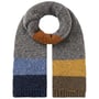 Donegal Wool Colour Block Knit Scarf by Stetson grey