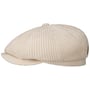 Hatteras Corduroy Jersey Flat Cap by Stetson oatmeal