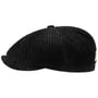 Hatteras Corduroy Jersey Flat Cap by Stetson black