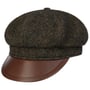 Classic Wool Riders Newsboy Cap by Stetson dark green