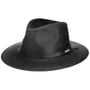 Glencross Western Buffalo Leather Hat by Stetson black