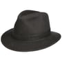 Herringbone Traveller Cloth Hat by Stetson anthracite
