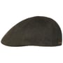 Herringbone Duck Flat Cap by Stetson brown-olive