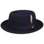 Carsen LiteFelt Pork Pie Hat by JJ Hats navy