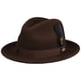 Lormont LiteFelt Fedora Hat by JJ Hats brown
