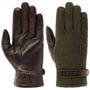 Nappa Wool Full-Fingered Gloves by Stetson olive