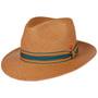 Torino Striped Band Panama Hat by Mayser camel