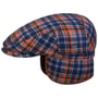 Flat Cap with Ear Flaps by Bailey 1922 blue