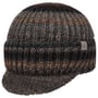 Viliona Knit Beanie with Peak by Lierys brown-black