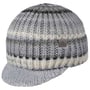 Viliona Knit Beanie with Peak by Lierys light grey