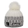 Focus Lux Crystal Skipool Beanie by Eisbär white-grey