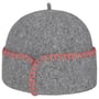 Contrast Stitch Milled Wool Hat by bedacht grey