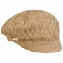 Annelie Knit Newsboy Cap by Seeberger beige