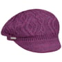 Annelie Knit Newsboy Cap by Seeberger violet