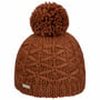 Annelie Pompom Hat by Seeberger brown