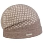 Twotone Check Milled Wool Headsock by Seeberger beige