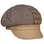Javia Patchwork Newsboy Cap by Seeberger beige