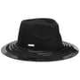 Shiny Details Fedora Wool Hat by Seeberger black