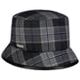 Check Bucket Hat by Seeberger blue-grey