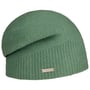 Ribbed Edge Milled Wool Headsock by Seeberger green