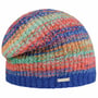 Multicolour Bouclé Beanie Hat by Seeberger blue