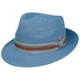 New Classic Maleo Trilby Straw Hat by Mayser blue