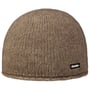 Merino Cotton Beanie Hat by Eisbär beige