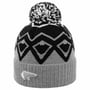 Ziggy Pompom Hat by Eisbär grey-black