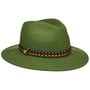 Knit Colour Band Traveller Wool Hat by Lierys green