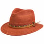 Crochet Traveller Straw Hat by Stetson rust