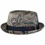 San Remo Pork Pie Hat by Alfonso D’Este beige-blue