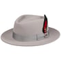 Jayburgh Fedora LiteFelt Wool Hat by JJ Hats light grey
