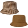 Small Checks Bucket Reversible Hat by Lipodo beige
