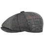 8 Panel Patchwork Flat Cap by Lipodo grey