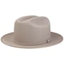 Cattleman Round Western Wool Hat by JJ Hats light grey
