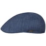 Texas Stripe Structure Flat Cap by Stetson blue