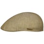 Texas Stripe Structure Flat Cap by Stetson olive-mottled