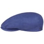 Kent Houndstooth Golf Flat Cap by Stetson blue