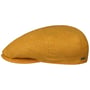 Kent Houndstooth Golf Flat Cap by Stetson yellow