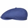 6 Panel Houndstooth Golf Flat Cap by Stetson blue