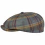Hatteras Bornestead Flat Cap by Stetson blue-yellow