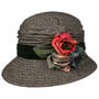 Meluna Flower Cloth Hat by GREVI beige-black