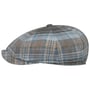 Winford 8 Panel Flat Cap by Lierys blue