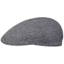 Herringbone UV Silk Driver Flat Cap by Stetson navy