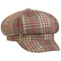 Tarragona Check Newsboy Cap by Lierys beige